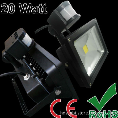 free voltage with sensor Pure white led 20w flood light